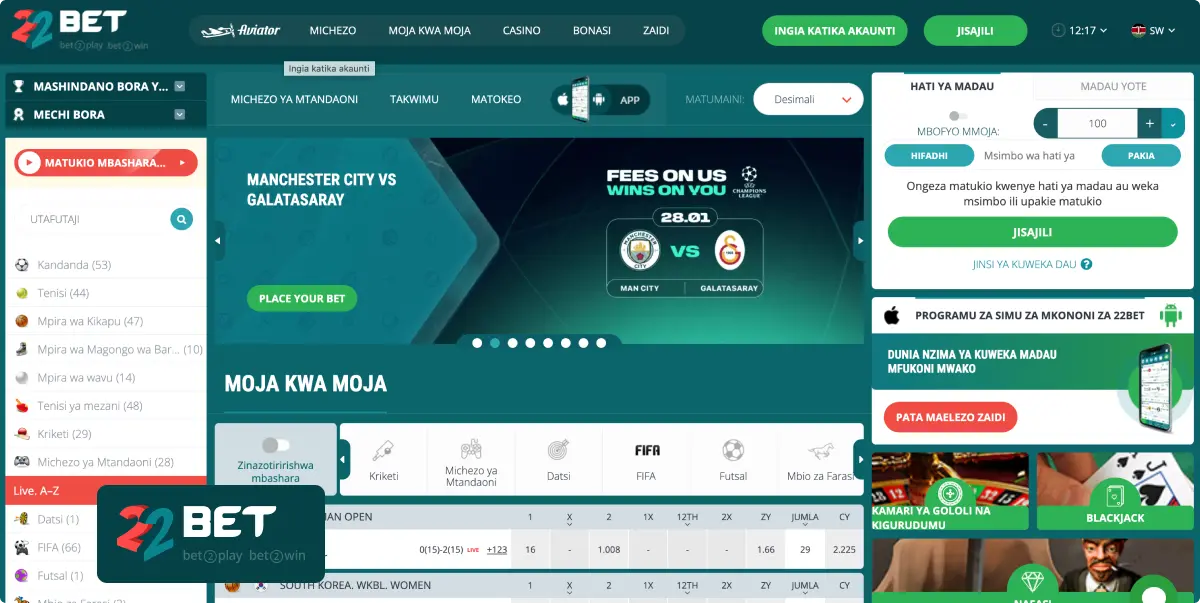22Bet Sportsbook Online